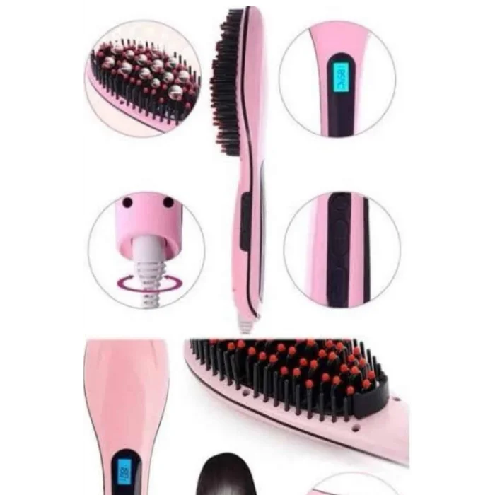 BUĞZ Saç Fırça Akıllı LCD Ekran Pratik Saç Düzleştirici Tarak Pratik Taşınabilir - BUĞZ