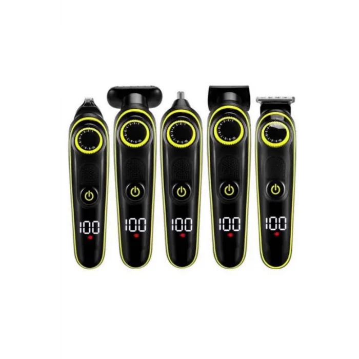  Saç Sakal Şekillendirici Tıraş Makinesi 5 Başlıklı Paslanmaz Çelik Bıçaklı Unısex