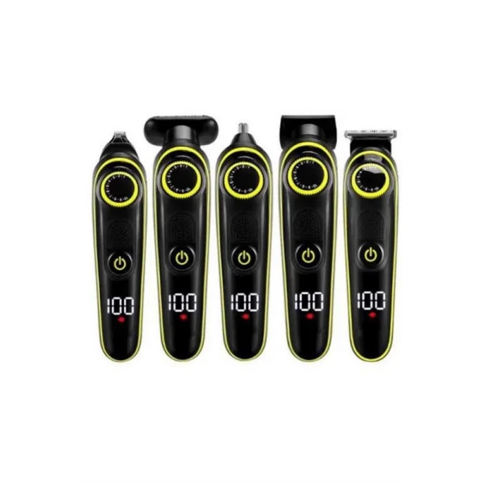 BUĞZ Saç Sakal Şekillendirici Tıraş Makinesi 5 Başlıklı Paslanmaz Çelik Bıçaklı Unısex - BUĞZ