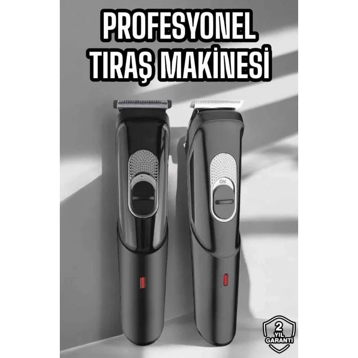  Saç Sakal Vücut Şarjlı Kablosuz Tıraş Makinesi Profesyonel Paslanmaz Çelik