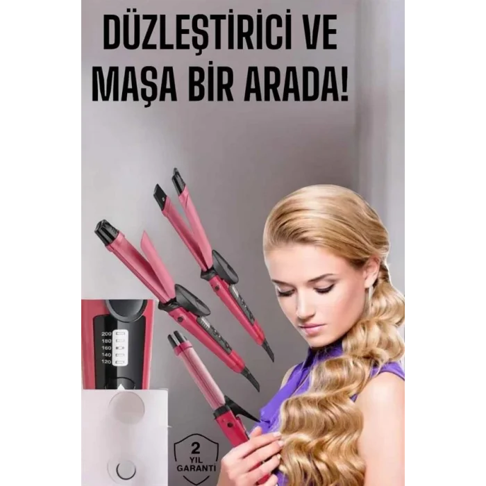 BUĞZ Saç Şekillendirici Düzleştirici Ve Maşa Isı Ayarlı - BUĞZ