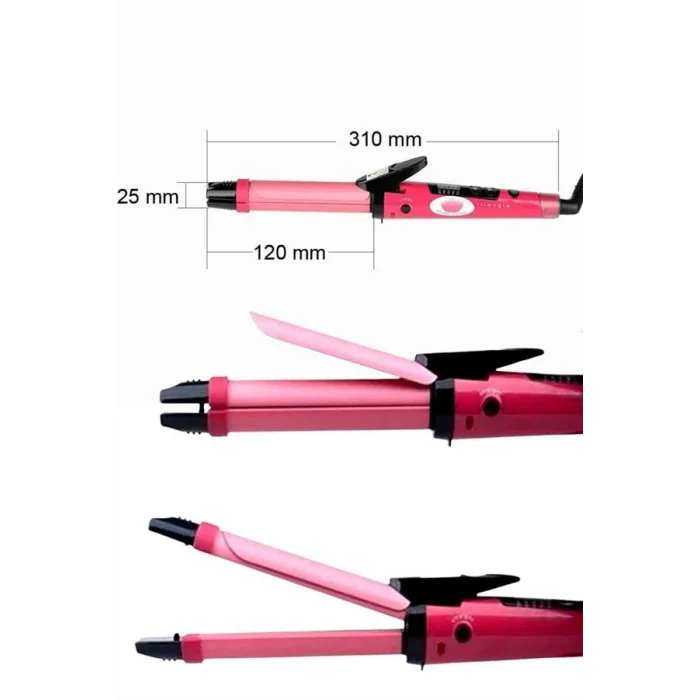 BUĞZ Saç Şekillendirici Düzleştirici ve Maşa Özellikli Şekillendirici Seramik Kaplama - BUĞZ