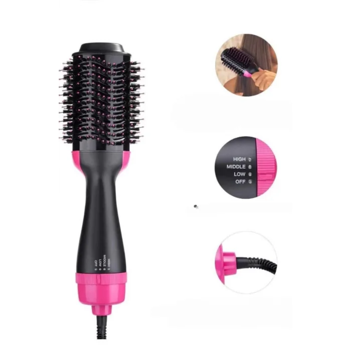  Saç Şekillendirici Ve Saç Düzleştirici Fön Tarağı Tarak Fırça 1200w Saç Kurutma