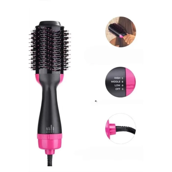  Saç Şekillendirici Ve Saç Düzleştirici Fön Tarağı Tarak Fırça 1200w Saç Kurutma