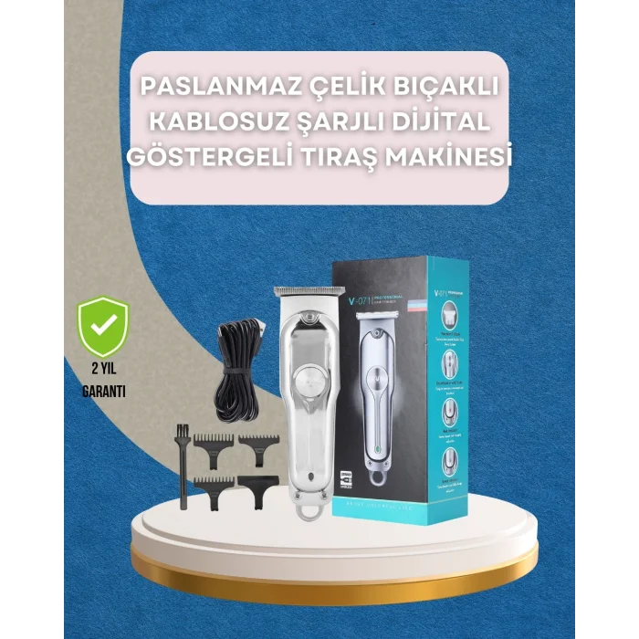 BUĞZ Saç ve Sakal Kesme Makinesi – Şarjlı, Profesyonel Performans, Ayarlanabilir Uzunluk