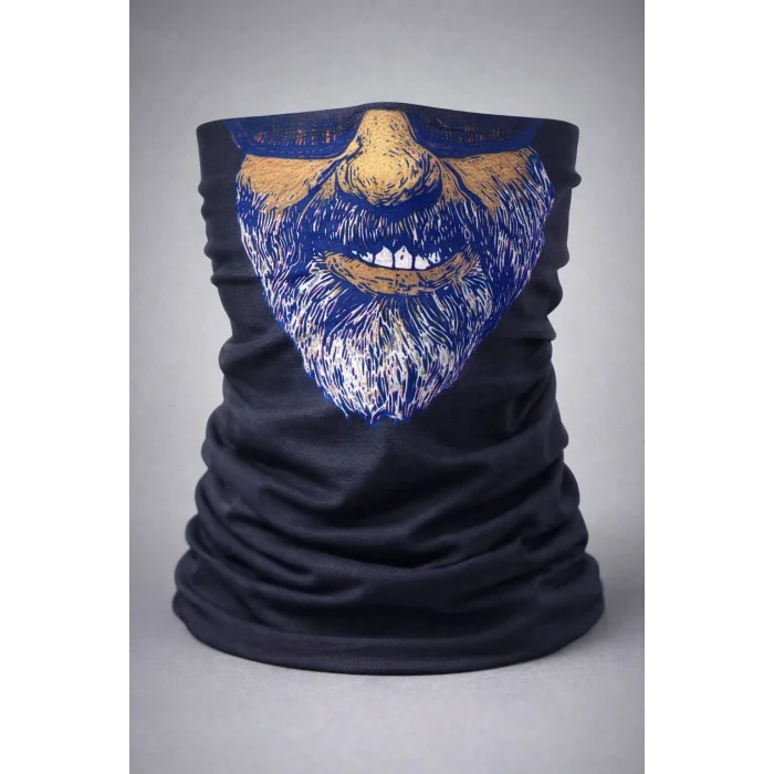 BUĞZ Sakallı Yüz Desenli Baf Buff – Çok Amaçlı Boyunluk  Maske 1 No