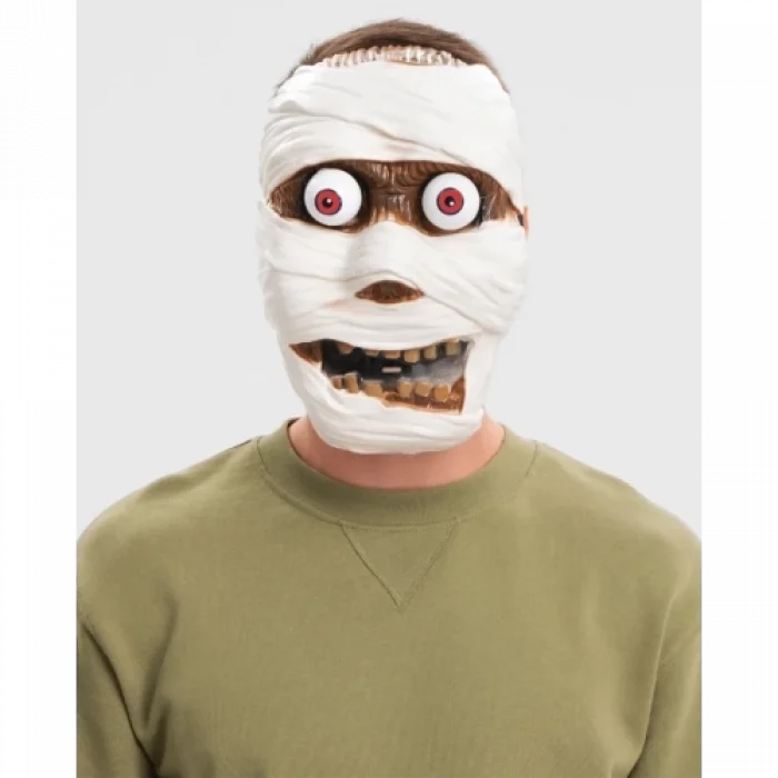  Sallanan Yaylı Oynar Gözlü Mumya Maskesi