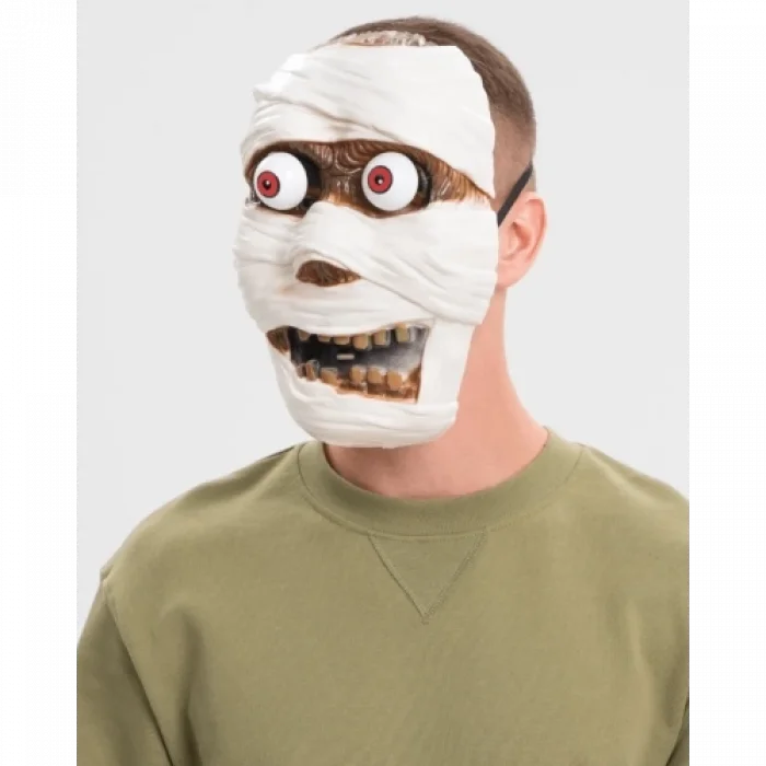  Sallanan Yaylı Oynar Gözlü Mumya Maskesi