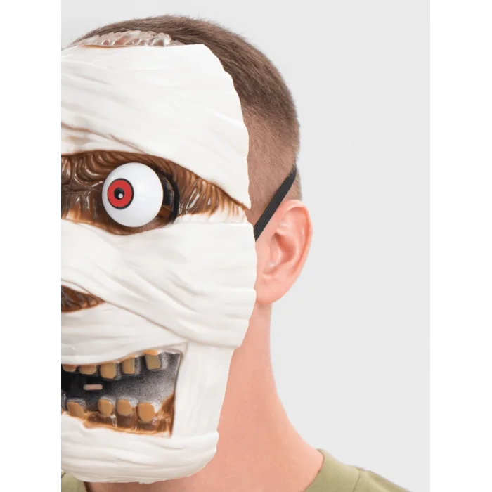 BUĞZ Sallanan Yaylı Oynar Gözlü Mumya Maskesi