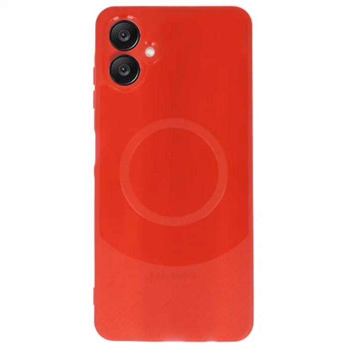 BUĞZ Samsung A06 Kılıf Maya Karbon Kapak - Kırmızı