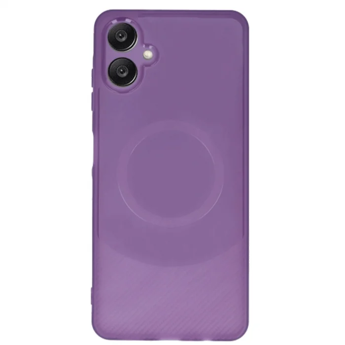 BUĞZ Samsung A06 Kılıf Maya Karbon Kapak - Mürdüm