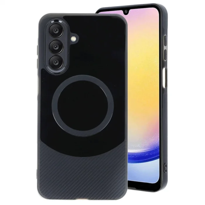 BUĞZ Samsung A36 Kılıf Maya Karbon Kapak - Siyah