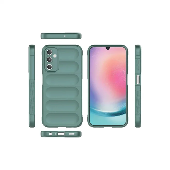 BUĞZ Samsung A36 Kılıf Optimum Silikon - Koyu Yeşil