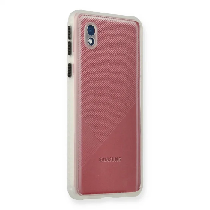 BUĞZ Samsung Galaxy A01 Core Kılıf Miami Şeffaf Silikon - Şeffaf