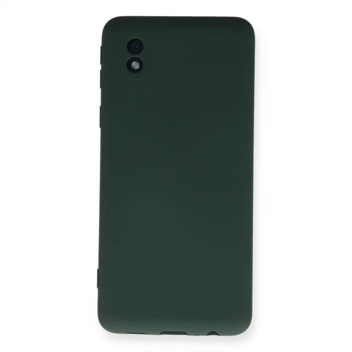 BUĞZ Samsung Galaxy A01 Core Kılıf Nano İçi Kadife Silikon - Koyu Yeşil