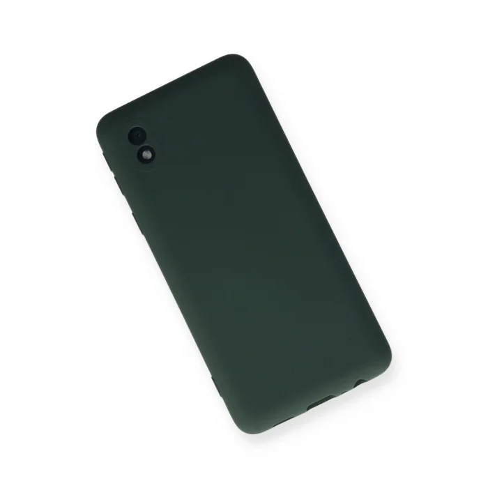 BUĞZ Samsung Galaxy A01 Core Kılıf Nano İçi Kadife Silikon - Koyu Yeşil