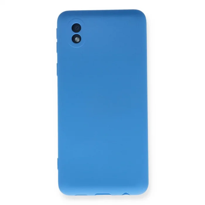 BUĞZ Samsung Galaxy A01 Core Kılıf Nano İçi Kadife Silikon - Mavi