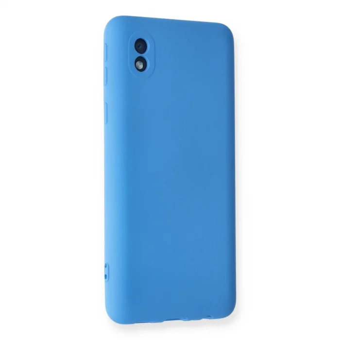BUĞZ Samsung Galaxy A01 Core Kılıf Nano İçi Kadife Silikon - Mavi