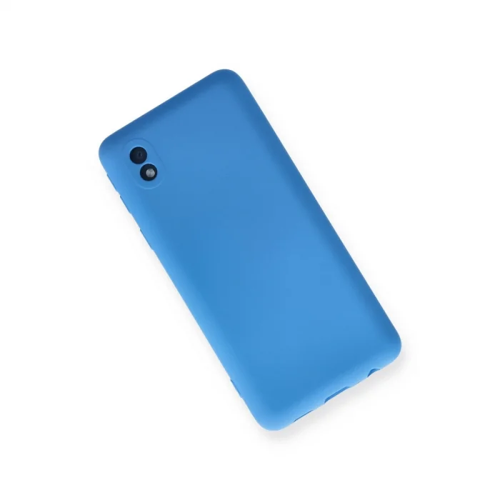 BUĞZ Samsung Galaxy A01 Core Kılıf Nano İçi Kadife Silikon - Mavi