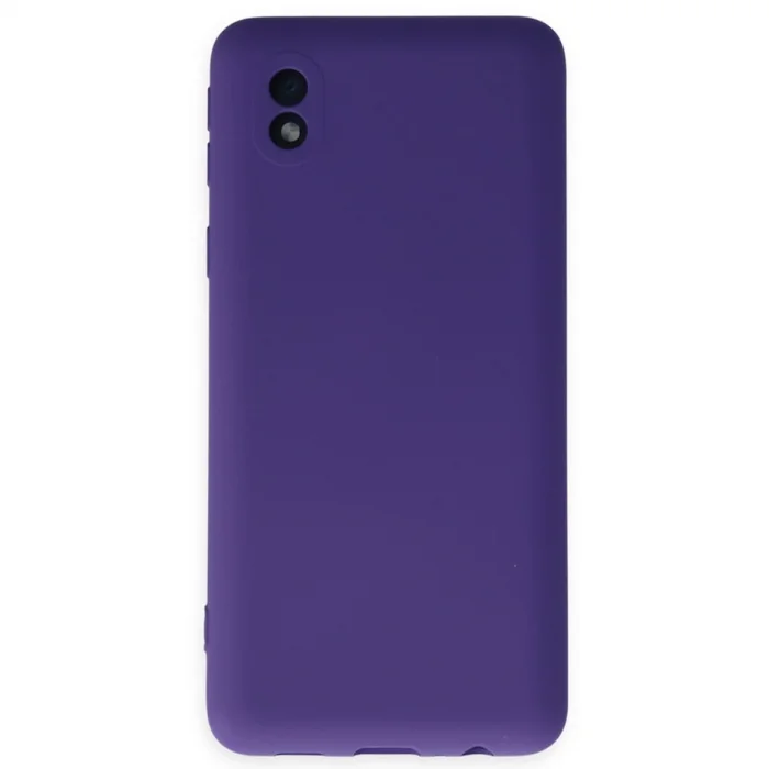BUĞZ Samsung Galaxy A01 Core Kılıf Nano İçi Kadife Silikon - Mor