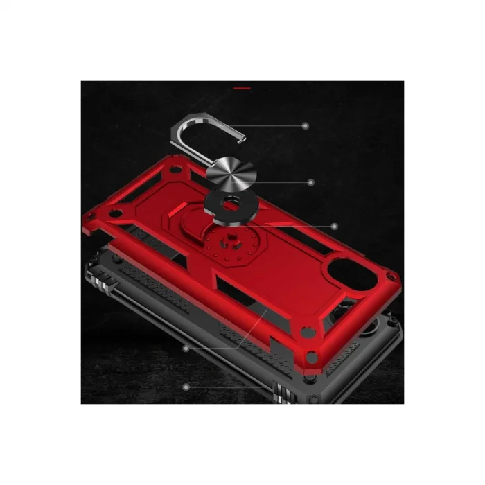 BUĞZ Samsung Galaxy A01 Core Kılıf Sofya Yüzüklü Silikon Kapak - Rose