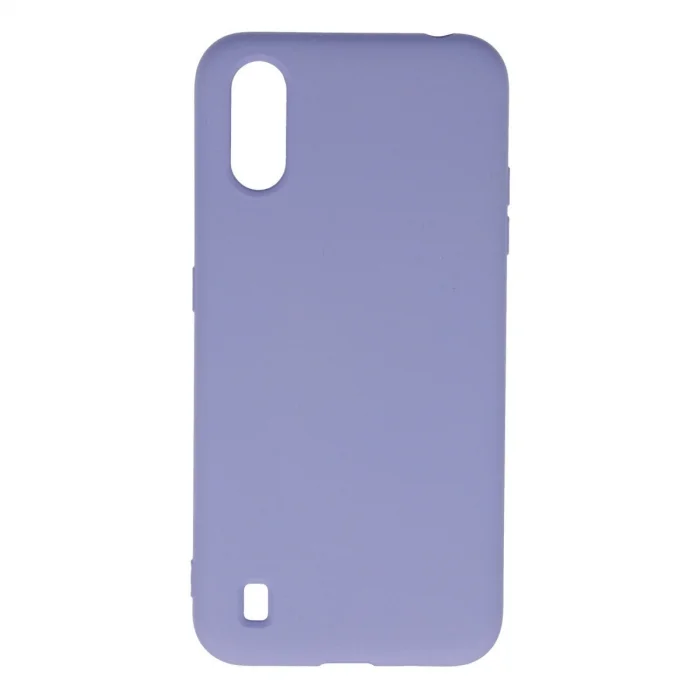 BUĞZ Samsung Galaxy A01 Kılıf Nano İçi Kadife Silikon - Lila