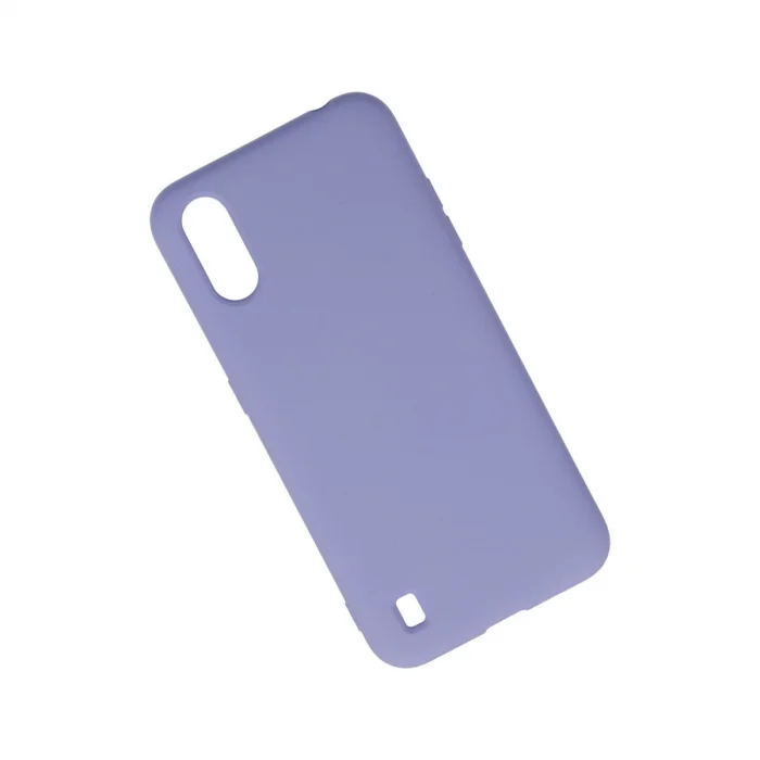 BUĞZ Samsung Galaxy A01 Kılıf Nano İçi Kadife Silikon - Lila