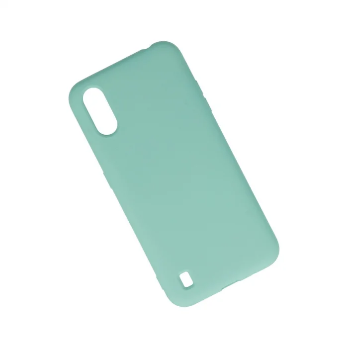 BUĞZ Samsung Galaxy A01 Kılıf Nano İçi Kadife Silikon - Turkuaz