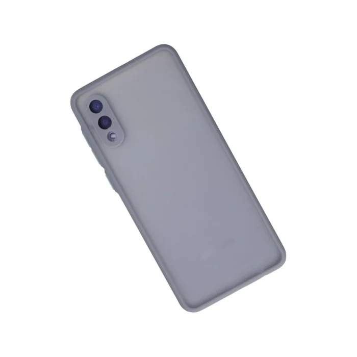 BUĞZ Samsung Galaxy A02 Kılıf Montreal Silikon Kapak - Gri