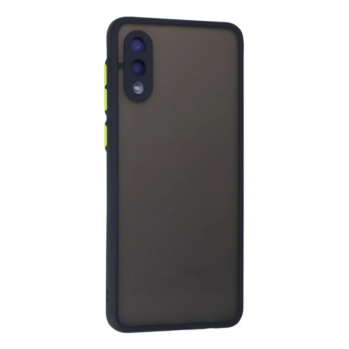 BUĞZ Samsung Galaxy A02 Kılıf Montreal Silikon Kapak - Lacivert