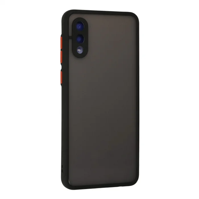 BUĞZ Samsung Galaxy A02 Kılıf Montreal Silikon Kapak - Siyah