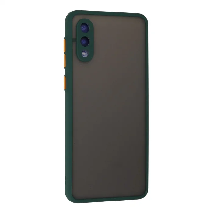 BUĞZ Samsung Galaxy A02 Kılıf Montreal Silikon Kapak - Yeşil