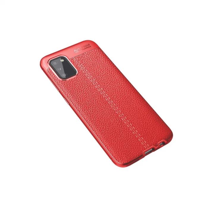 BUĞZ Samsung Galaxy A02s Kılıf Auto Focus Kapak - Kırmızı