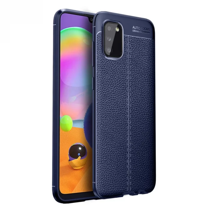 BUĞZ Samsung Galaxy A02s Kılıf Auto Focus Kapak - Lacivert