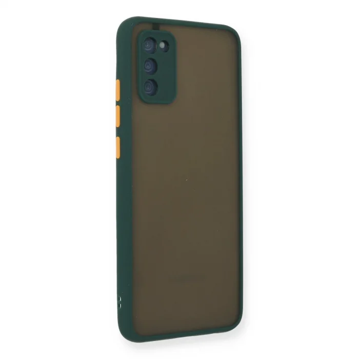 BUĞZ Samsung Galaxy A02s Kılıf Montreal Silikon Kapak - Yeşil