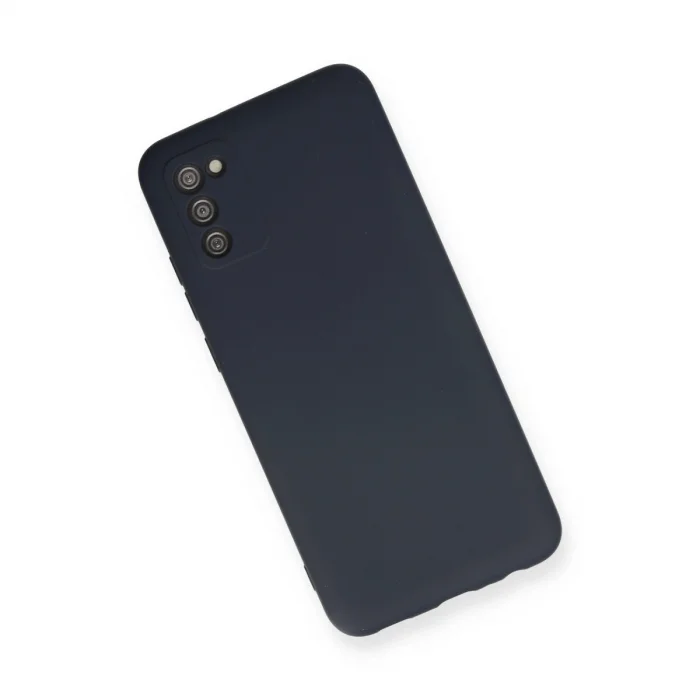 BUĞZ Samsung Galaxy A02s Kılıf Nano İçi Kadife Silikon - Lacivert