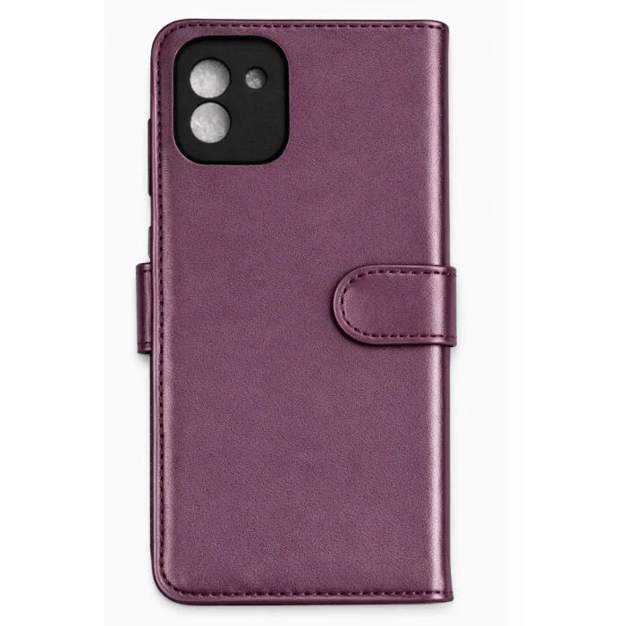 BUĞZ Samsung Galaxy A03 Core Kılıf Trend S Plus Kapaklı Kılıf - Mor