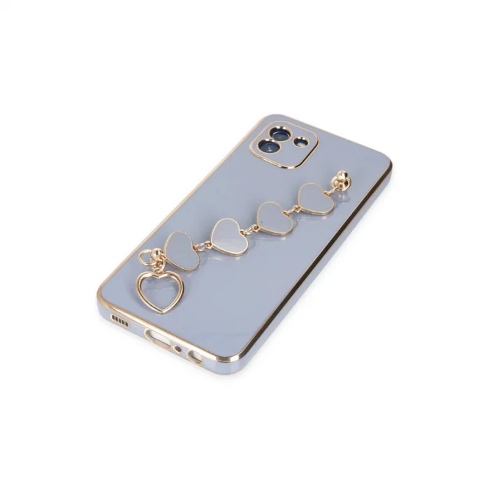 BUĞZ Samsung Galaxy A03 Kılıf Esila Silikon - Gri