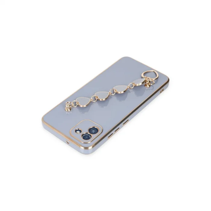 BUĞZ Samsung Galaxy A03 Kılıf Esila Silikon - Gri