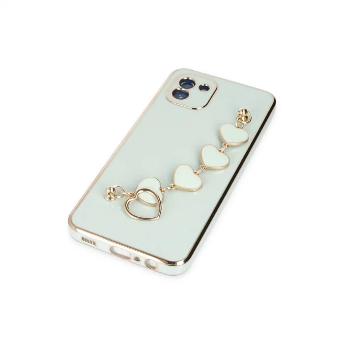 BUĞZ Samsung Galaxy A03 Kılıf Esila Silikon - Su Yeşili