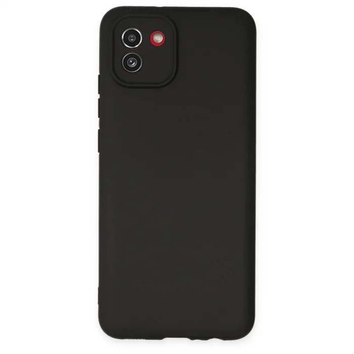 BUĞZ Samsung Galaxy A03 Kılıf First Silikon - Siyah