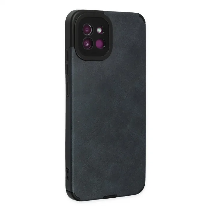 BUĞZ Samsung Galaxy A03 Kılıf Loop Deri Silikon - Lacivert