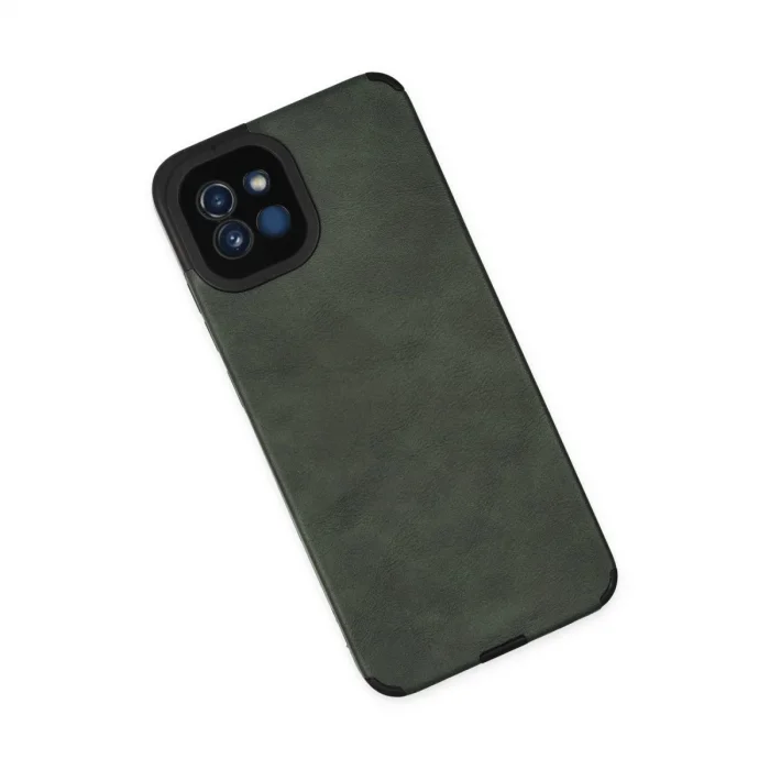 BUĞZ Samsung Galaxy A03 Kılıf Loop Deri Silikon - Yeşil