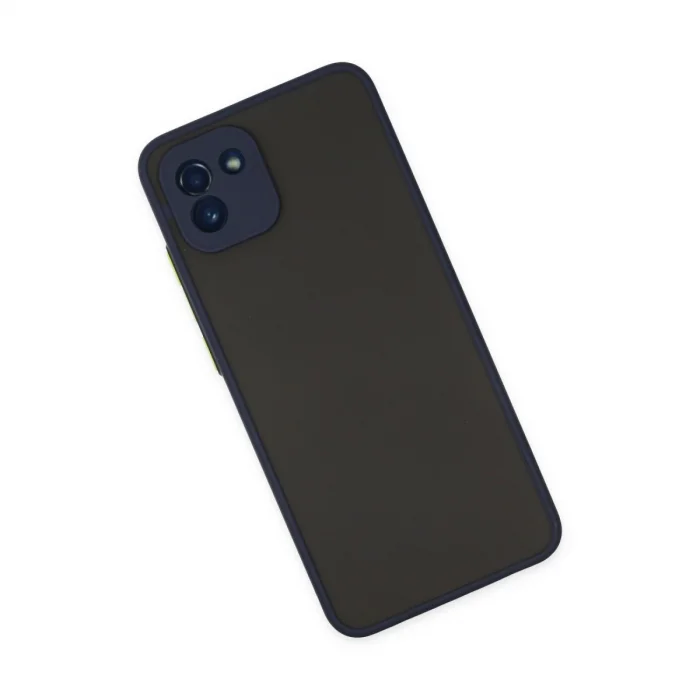 BUĞZ Samsung Galaxy A03 Kılıf Montreal Silikon Kapak - Lacivert