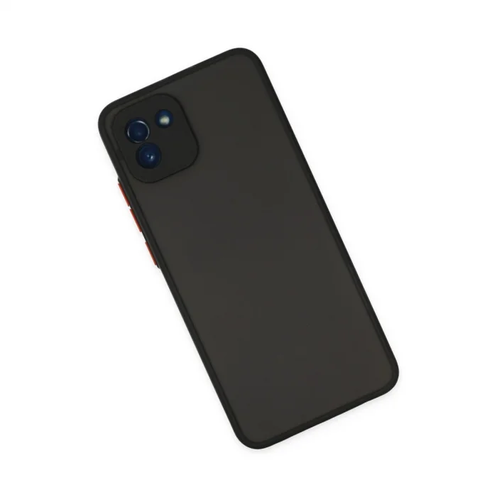 BUĞZ Samsung Galaxy A03 Kılıf Montreal Silikon Kapak - Siyah