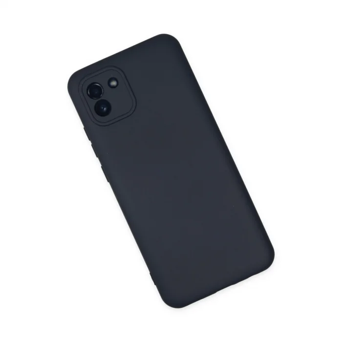 BUĞZ Samsung Galaxy A03 Kılıf Nano İçi Kadife Silikon - Lacivert