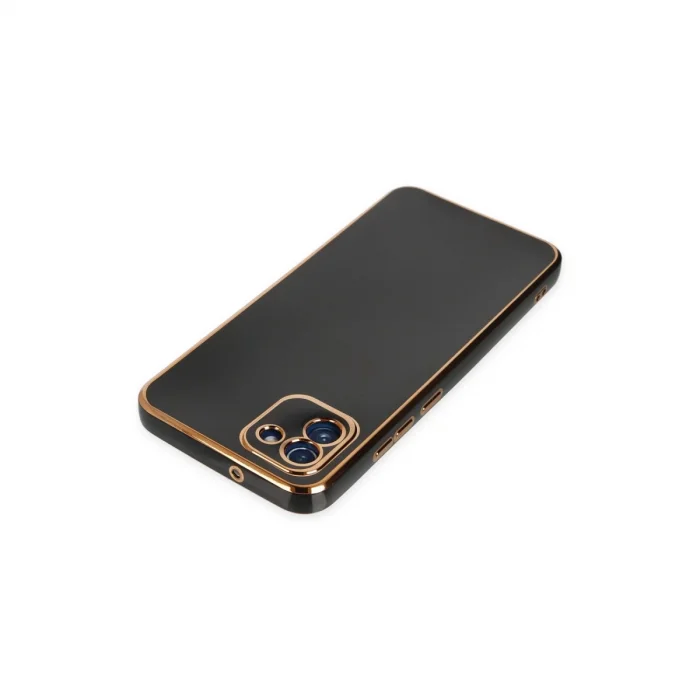 BUĞZ Samsung Galaxy A03 Kılıf Volet Silikon - Siyah