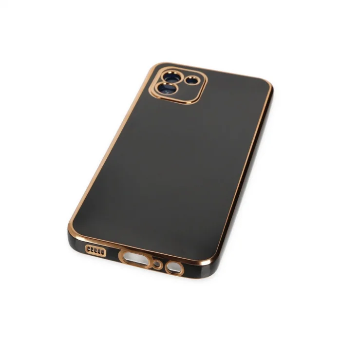 BUĞZ Samsung Galaxy A03 Kılıf Volet Silikon - Siyah