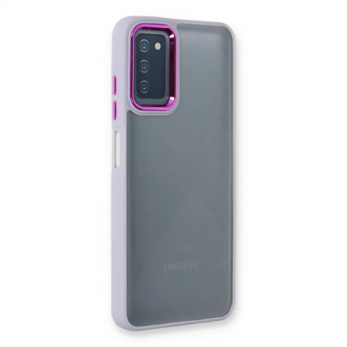 BUĞZ Samsung Galaxy A03s Kılıf Dora Kapak - Lila