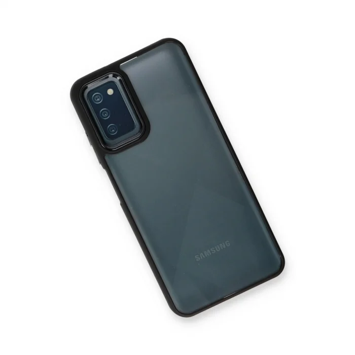 BUĞZ Samsung Galaxy A03s Kılıf Dora Kapak - Siyah